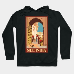 Vintage Travel - See India Hoodie